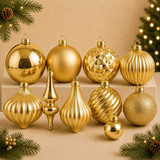 Gold Christmas Ornaments