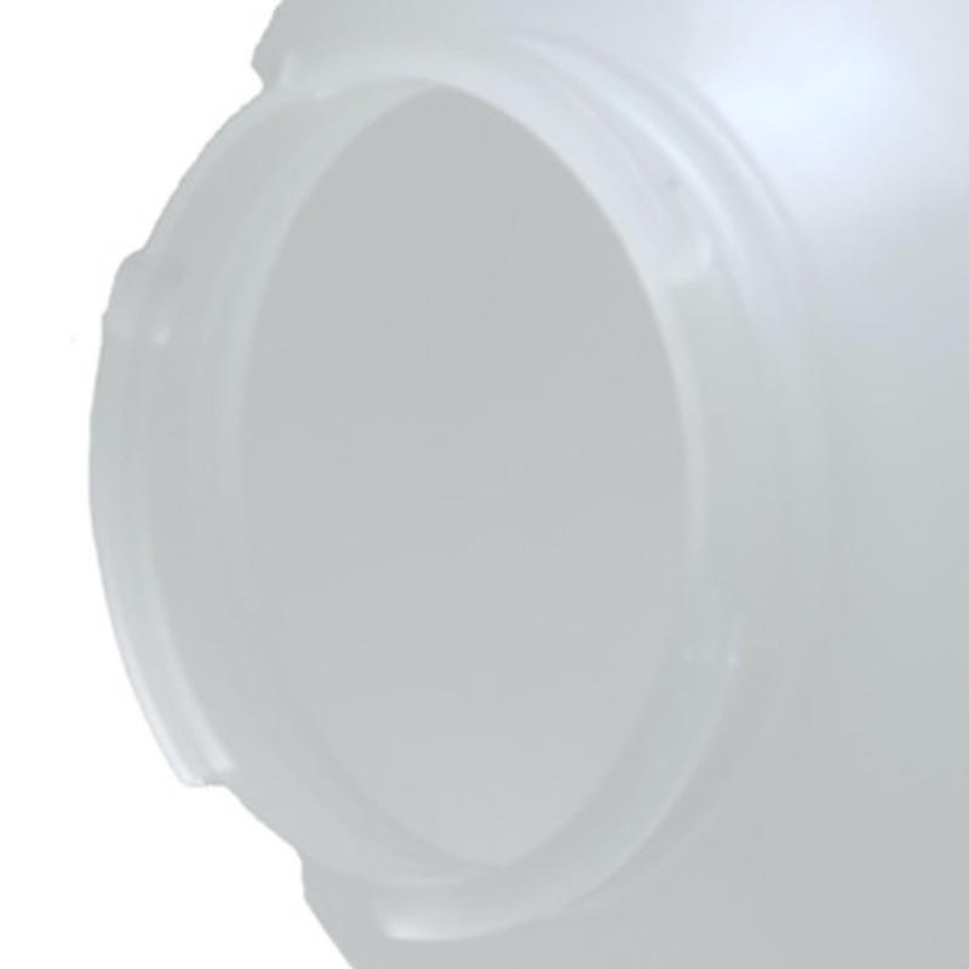 10" Frost Acrylic Plastic Light Globe Twist Lock Design