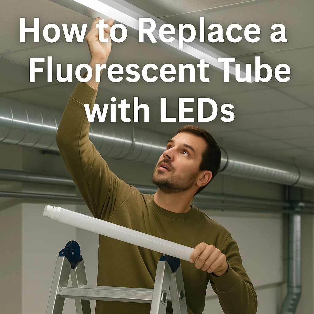 How to Replace a Fluorescent Tube with LED - Light Bulb Surplus