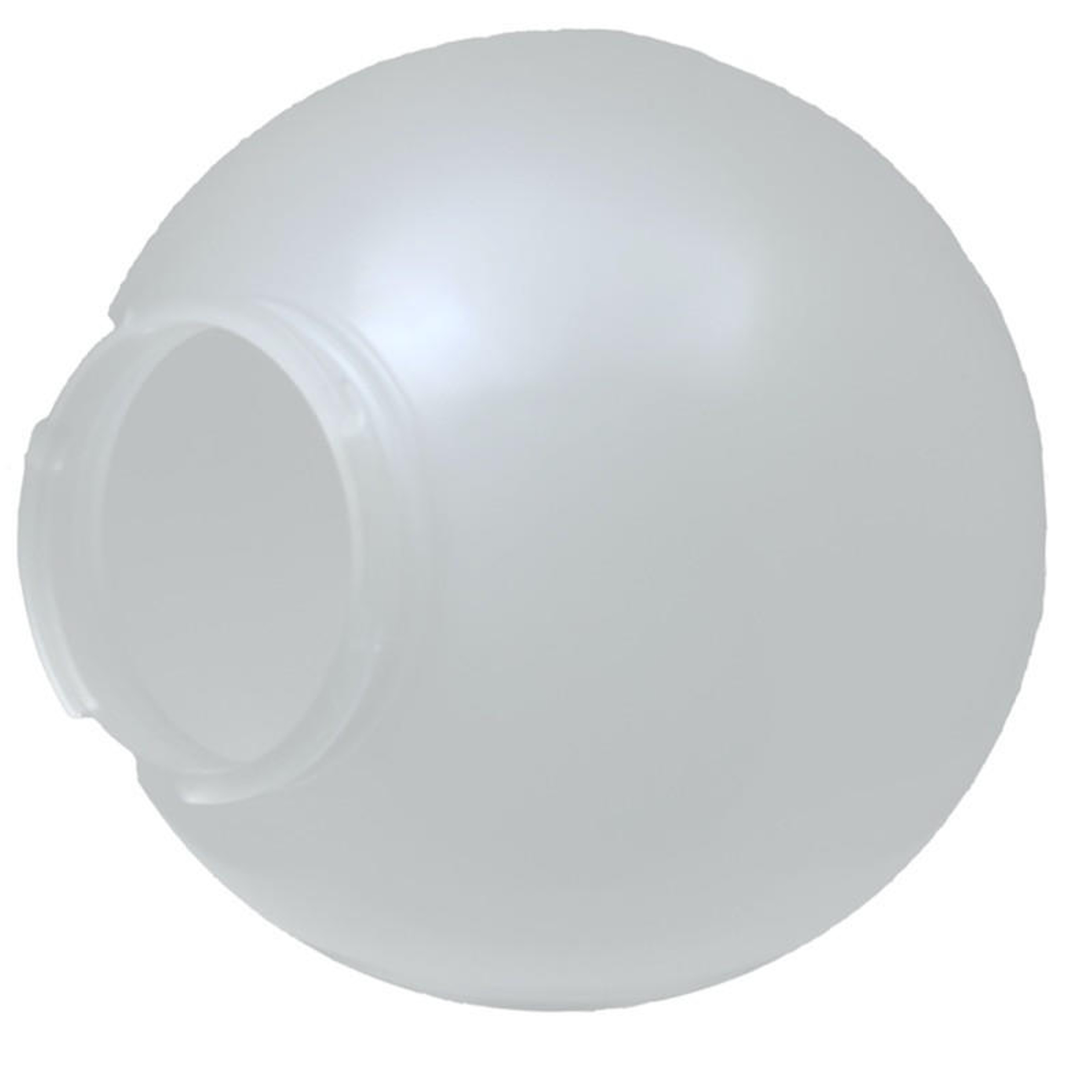 10" Frost Acrylic Plastic Light Globe Twist Lock Design
