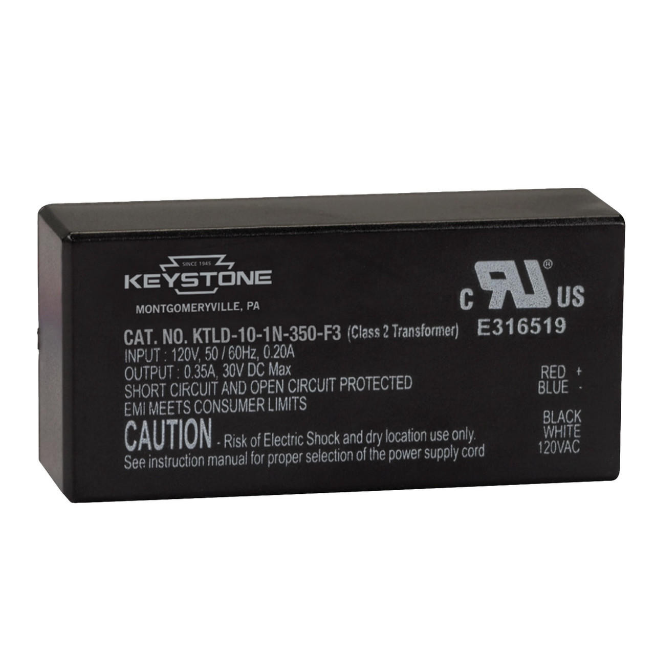 Keystone KTLD 10 1 300 FDIM AF1 10W Constant Current Dimmable LED Driver keystone-ktld-10-1-300-fdim-af1-10w-constant-current-dimmable-led-driver