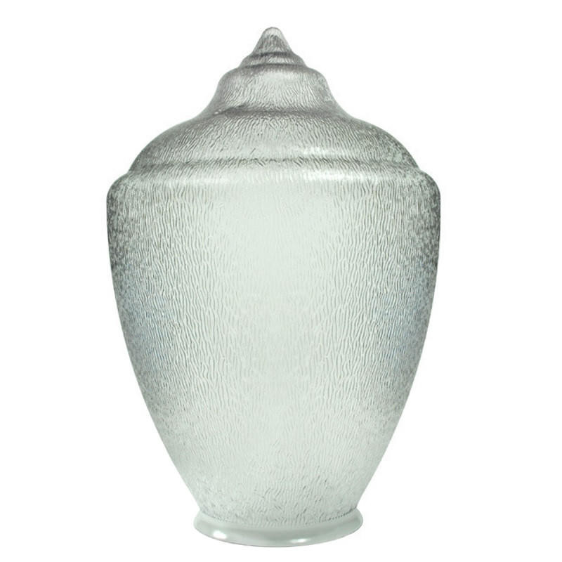 LBS Lighting 23" Clear Textured Acorn Street Lamp Globe
