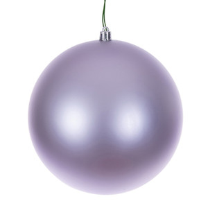Vickerman N592086DMVL - 8 inch Lavender Matte Seamless Ball Outdoor Christmas Ornament 