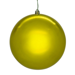 Vickerman N592573DSVL - 10 inch Lime Shiny Seamless Ball Outdoor Christmas Ornament 