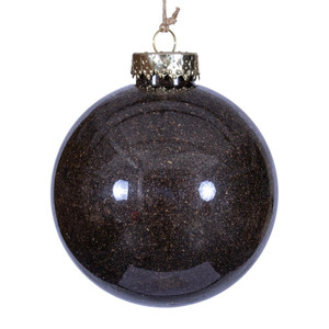 Vickerman RV231775 - 4 inch Chocolate Ball Christmas Ornament - 3 Pack 