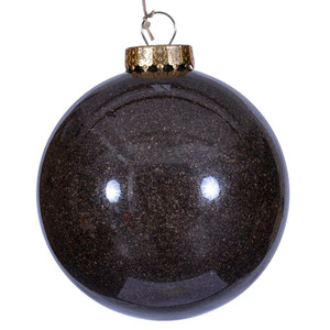 Vickerman RV231875 - 6 inch Chocolate Ball Christmas Ornament - 2 Pack 