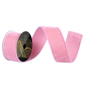 Vickerman QK258745 - Mauve Velvet Wired Decorative Ribbon - 2.5" x 10 Yards