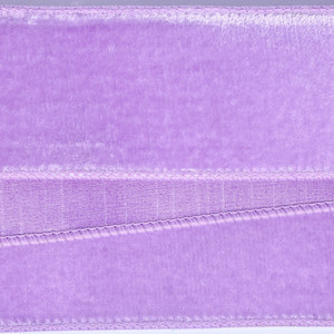 Vickerman QK258786 - Lavender Velvet Wired Decorative Ribbon - 2.5" x 10 Yards
