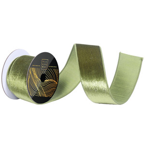 Vickerman QK259234 - Juniper Velvet Wired Decorative Ribbon - 2.5" x 10 Yards