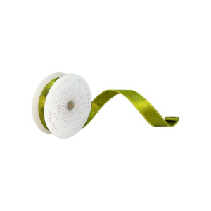 Vickerman QTX240764 - Moss / Green Shiny Wired Decorative Ribbon - 1" x 10 Yards 