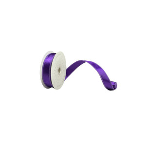 Vickerman QTX240766 - Purple Shiny Wired Decorative Ribbon - 1" x 10 Yards