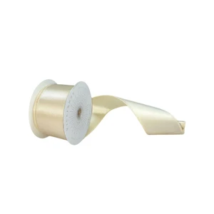 Vickerman QTX240943 - Oat Shiny Wired Decorative Ribbon - 2.5" x 10 Yards 
