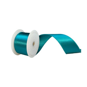 Vickerman QTX240962 - Sea Blue Shiny Wired Decorative Ribbon - 2.5" x 10 Yards 