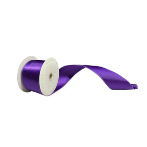Vickerman QTX240966 - Purple Shiny Wired Decorative Ribbon - 2.5" x 10 Yards 