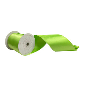 Vickerman QTX241154 - Celadon Shiny Wired Decorative Ribbon - 4" x 10 Yards