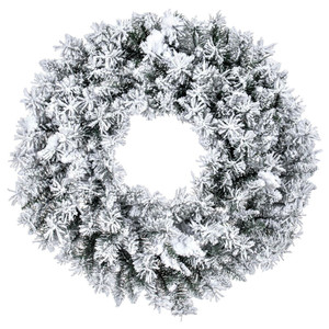 Vickerman A895230 - 30" Flocked Utica Fir Wreath 