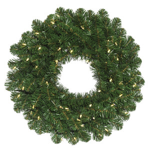 Vickerman C164625LEDBO - 24" Oregon Fir Wreath with Warm White LED Lights