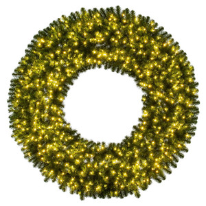 Vickerman G237061LED - 60" Deluxe Sequoia Pine Wreath with Warm White LED Lights