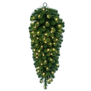 Vickerman G237137LED - 36" Deluxe Sequoia Pine Teardrop Wreath with Warm White LED Lights