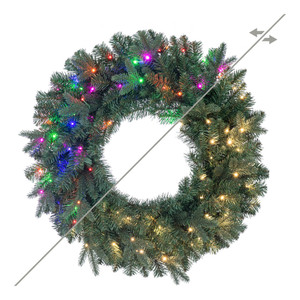 Vickerman G250838LEDCC - 36" Colorado Blue Fir Wreath with Color Changing LED Lights