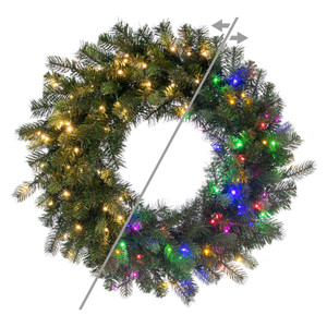 Vickerman G254444LEDCC - 42" Vermont Spruce Wreath with Color Changing LED Lights