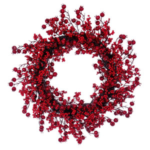 Vickerman P240728 - 28" Red Deluxe Mixed Berry Wreath 