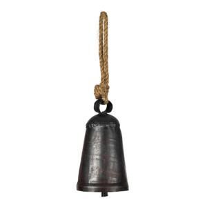 Vickerman JE231730 - 6 inch Matte Gunmetal Country Bell Christmas Ornament - 2 Pack 