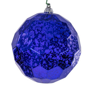 Vickerman MC240166 - 4.75 inch Purple Honeycomb Mercury Christmas Ornament - 4 Pack