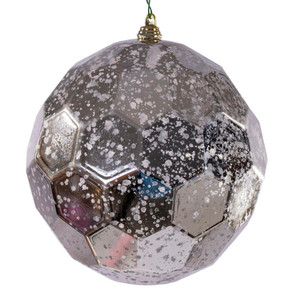Vickerman MC240243 - 6 inch Oat Honeycomb Mercury Christmas Ornament - 2 Pack