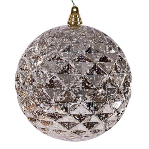 Vickerman MC240543 - 8 inch Oat Diamond Mercury Christmas Ornament