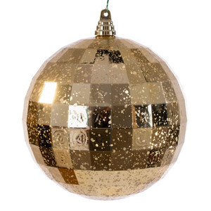 Vickerman MC240908 - 8 inch Gold Mirror Mercury Christmas Ornament 
