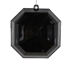 Vickerman MT232817 - 6 inch Black Square Jewel Glitter Christmas Ornament - 2 Pack 