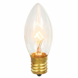 Vickerman V472131-25 - C9 Transparent Clear Incandescent Replacement Bulb - 25 Pack 