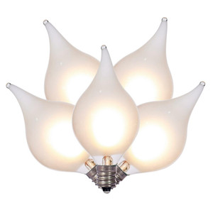 Vickerman X231511 - G45 Flame Tip Ceramic Warm White LED Replacement Bulb - 5 Pack