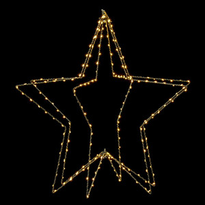 Vickerman X23S024 - 24 in. Warm White LED Fairy Motif Light - 240 Lights - Silver Wire