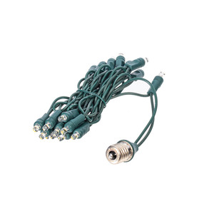 Vickerman X24E1720-GRGBW - 60 in. RGB Warm White LED Light Drop - 20 Lights - Green Wire