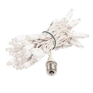 Vickerman X24E1748-WRGBW - 144 in. RGB Warm White LED Light Drop - 48 Lights - White Wire 