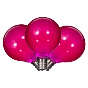Vickerman X24G4109 - G40 Ceramic Pink LED Replacement Bulb - 10 Pack