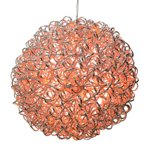 Vickerman X24S1808 - 18 in. Orange LED Micro Spiral Light Ball - 180 Lights