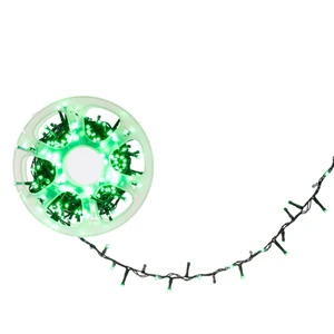 Vickerman X25G0504 - 36 ft Green LED Christmas Light String - 500 Lights - Green Wire