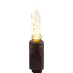 Vickerman X4B5701PBG - 24 ft Warm White LED M5 Christmas Light String - 70 Lights - Brown Wire