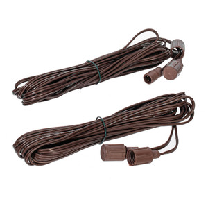 Vickerman X6B6618 - 25 ft Brown Wire Coaxial Extension Cord - 2 Pack 