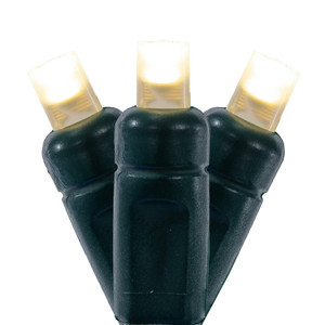 Vickerman X6G66501PBG - 25 ft Warm White LED Coaxial Christmas Light String - 50 Lights