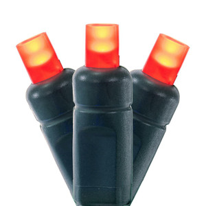 Vickerman X6G66503FPBG - 25 ft Red LED Coaxial Christmas Light String - 50 Lights - Green Wire