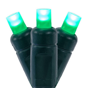Vickerman X6G66504FPBG - 25 ft Green LED Coaxial Christmas Light String - 50 Lights 