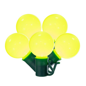 Vickerman X8GCG48 - 16 ft Lime LED G30 Christmas Light String - 25 Lights - Green Wire 