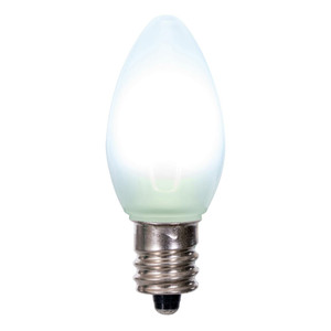 Vickerman XC7FU10F-25 - C7 Frosted Pure White LED Replacement Bulb - 25 Pack