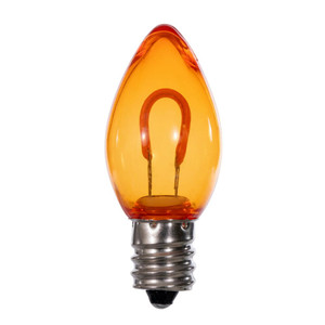 Vickerman XC7TU08-25 - C7 Transparent Amber LED Replacement Bulb - 25 Pack 