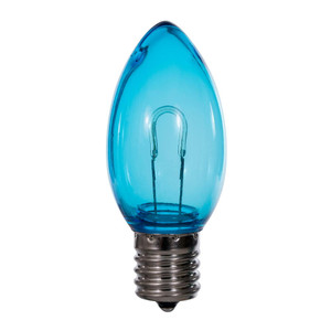 Vickerman XC9TU02-25 - C9 Transparent Blue LED Replacement Bulb - 25 Pack