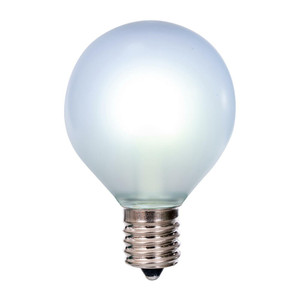 Vickerman XG50FU10-25 - G50 Frosted Pure White LED Replacement Bulb - 25 Pack